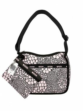 LeSportsac Mid-2000s Pink and Brown Animal Print Crossbody (Brand New with Tag)